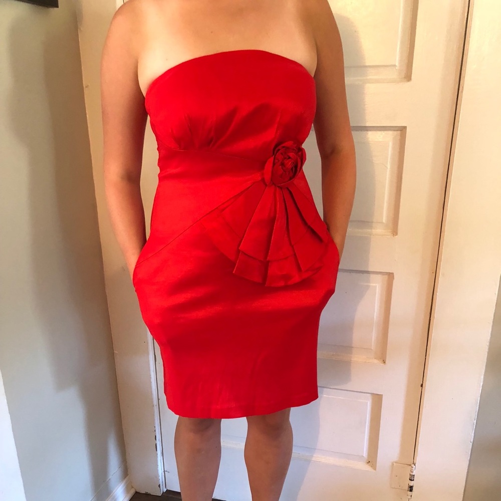 Strapless Red “Attention-getter” Dress